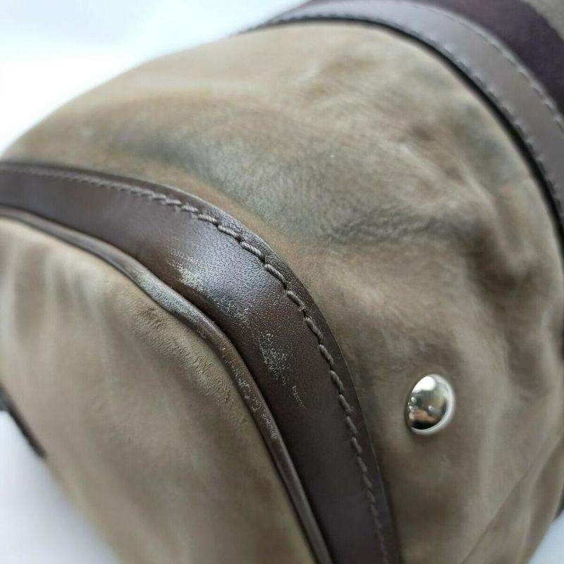 Gucci Brown Suede Web Joy Boston Bag with Strap  863353 4