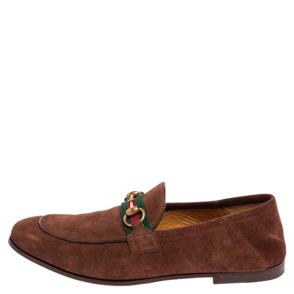 gucci brown loafers men's
