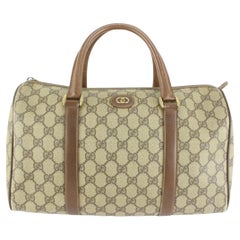 Gucci Brown Supreme GG Boston Bag 70gz511s