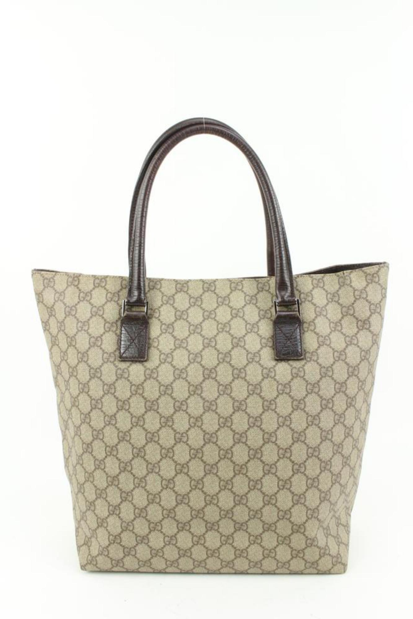 Gucci Brown Supreme GG Shopper Tote 72gz422s 1