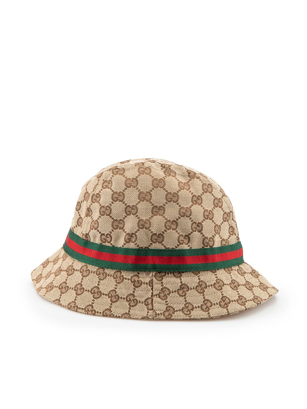CONDITION is Good. Minor wear to hat is evident. Light wear to internal binding where light discolouration can be seen as a result of wear, a section of the lining stitching has also become partially unravelled on this used Gucci designer resale