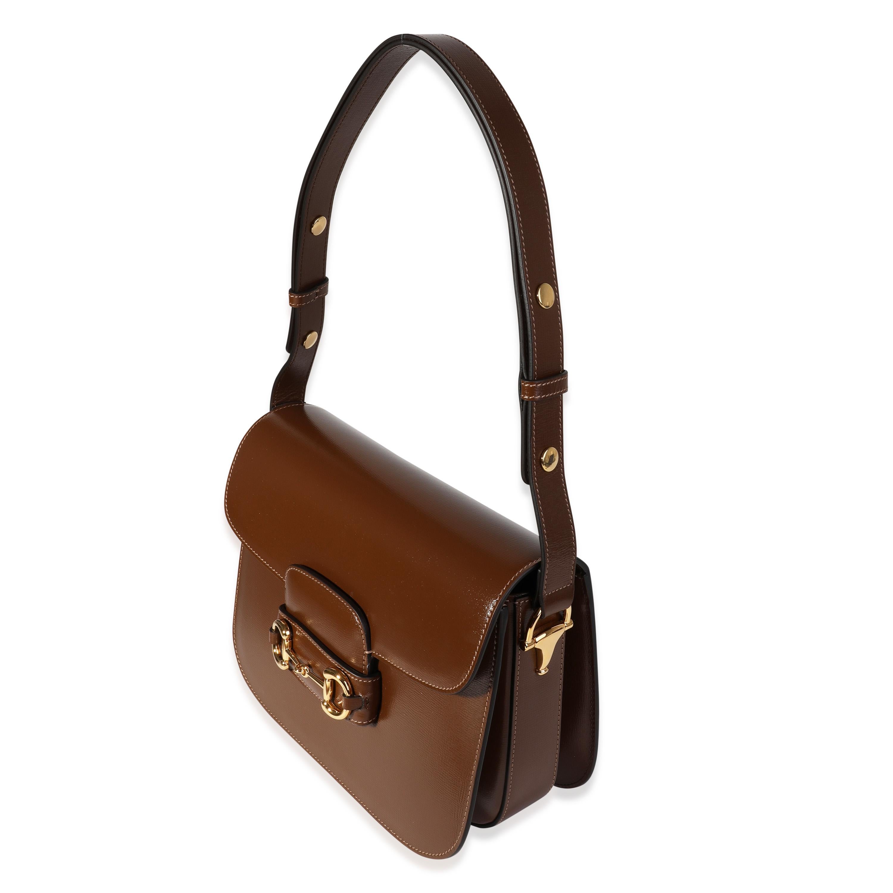 brown gucci horsebit bag