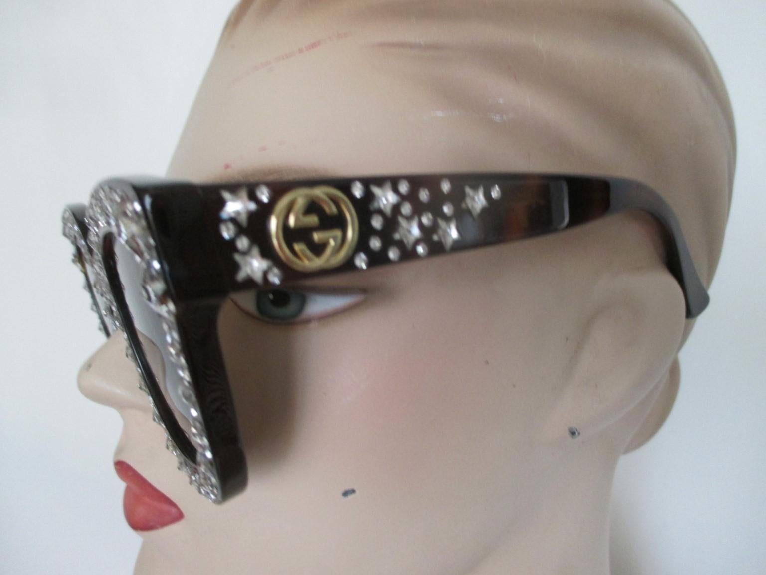 gucci crystal sunglasses