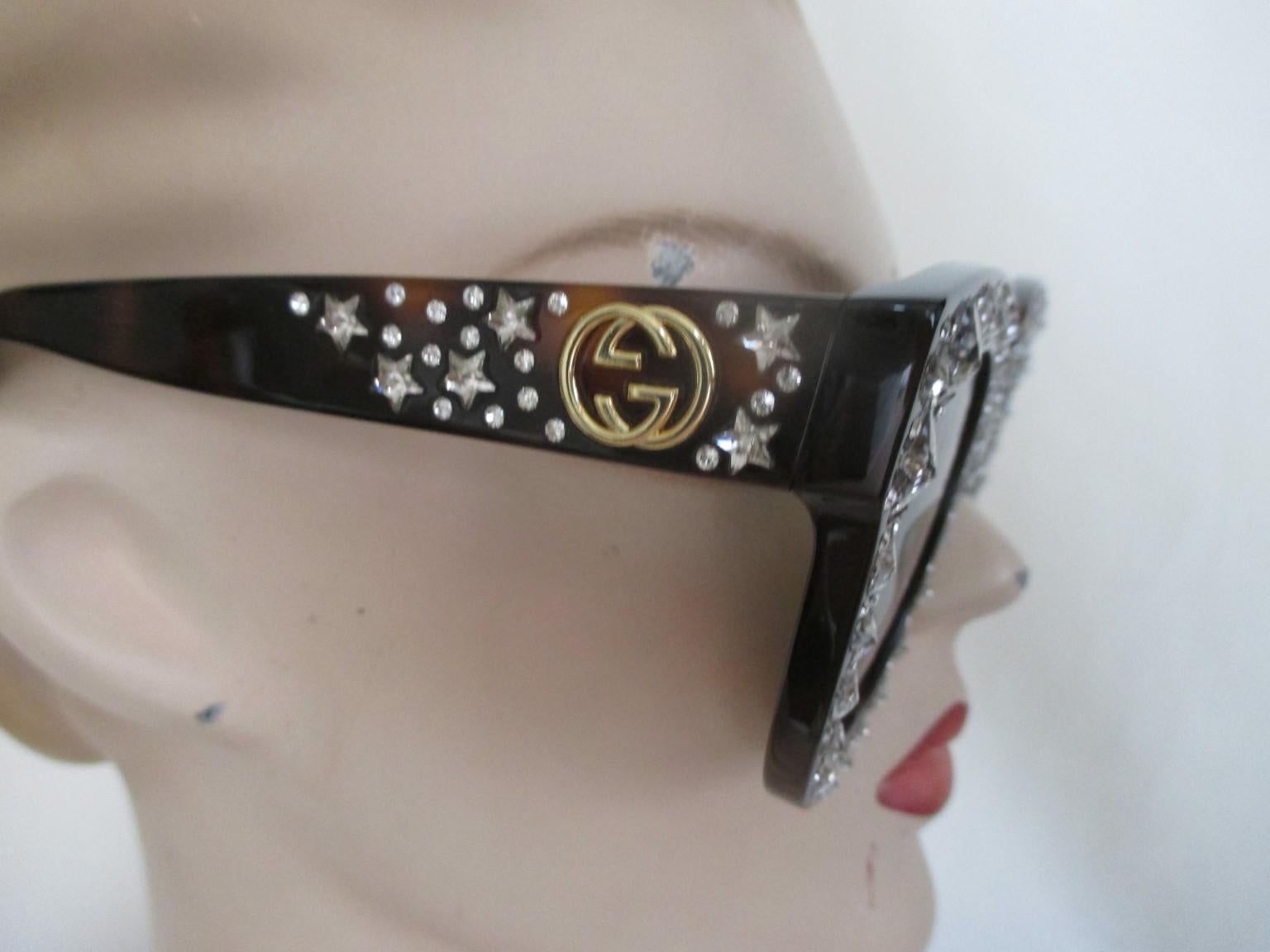 gucci crystal star sunglasses