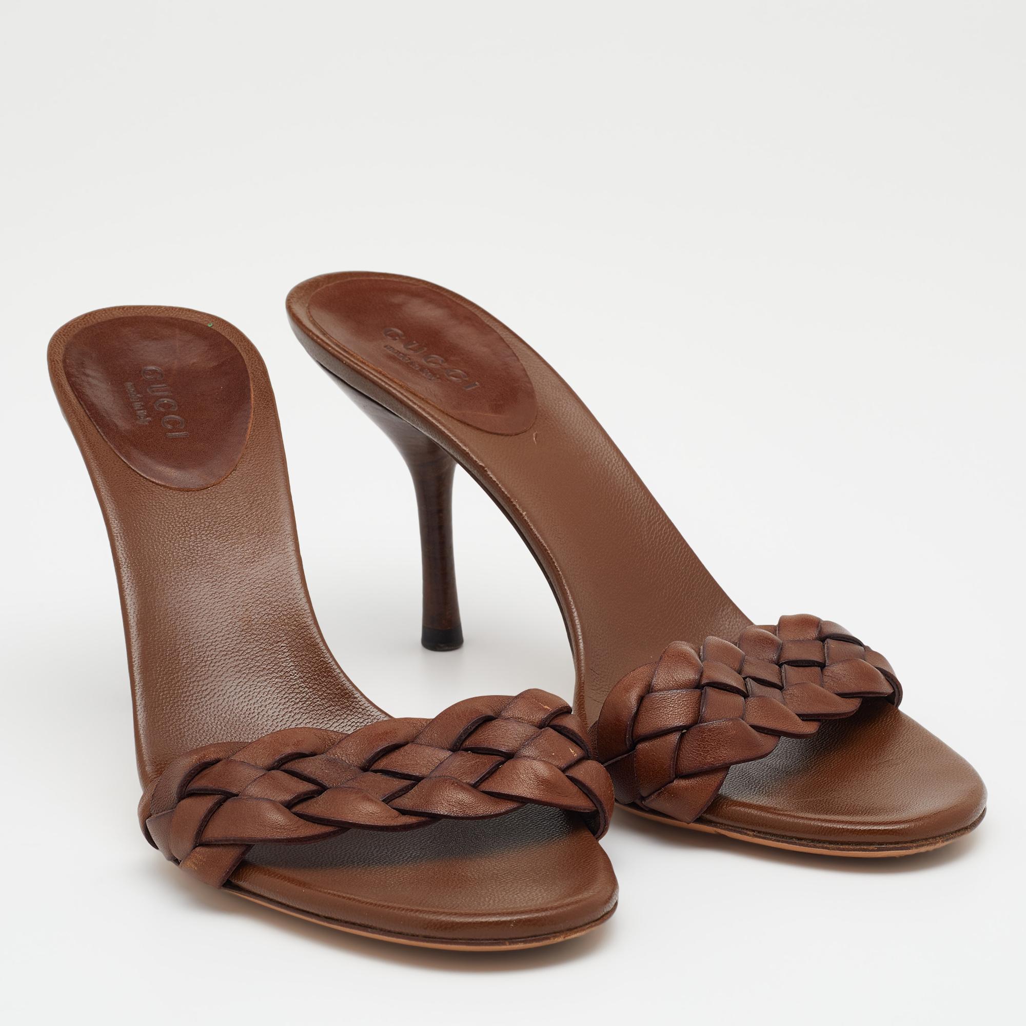 brown gucci sandals