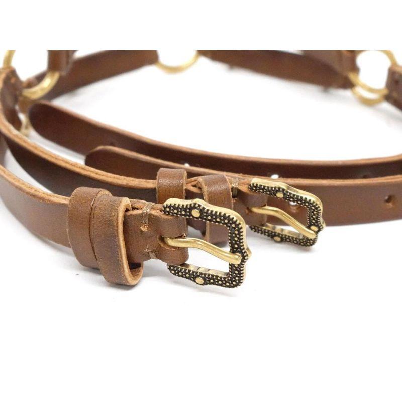 Gucci Brown x Gold Tiger Feline Head Choker 240252 In Good Condition For Sale In Dix hills, NY