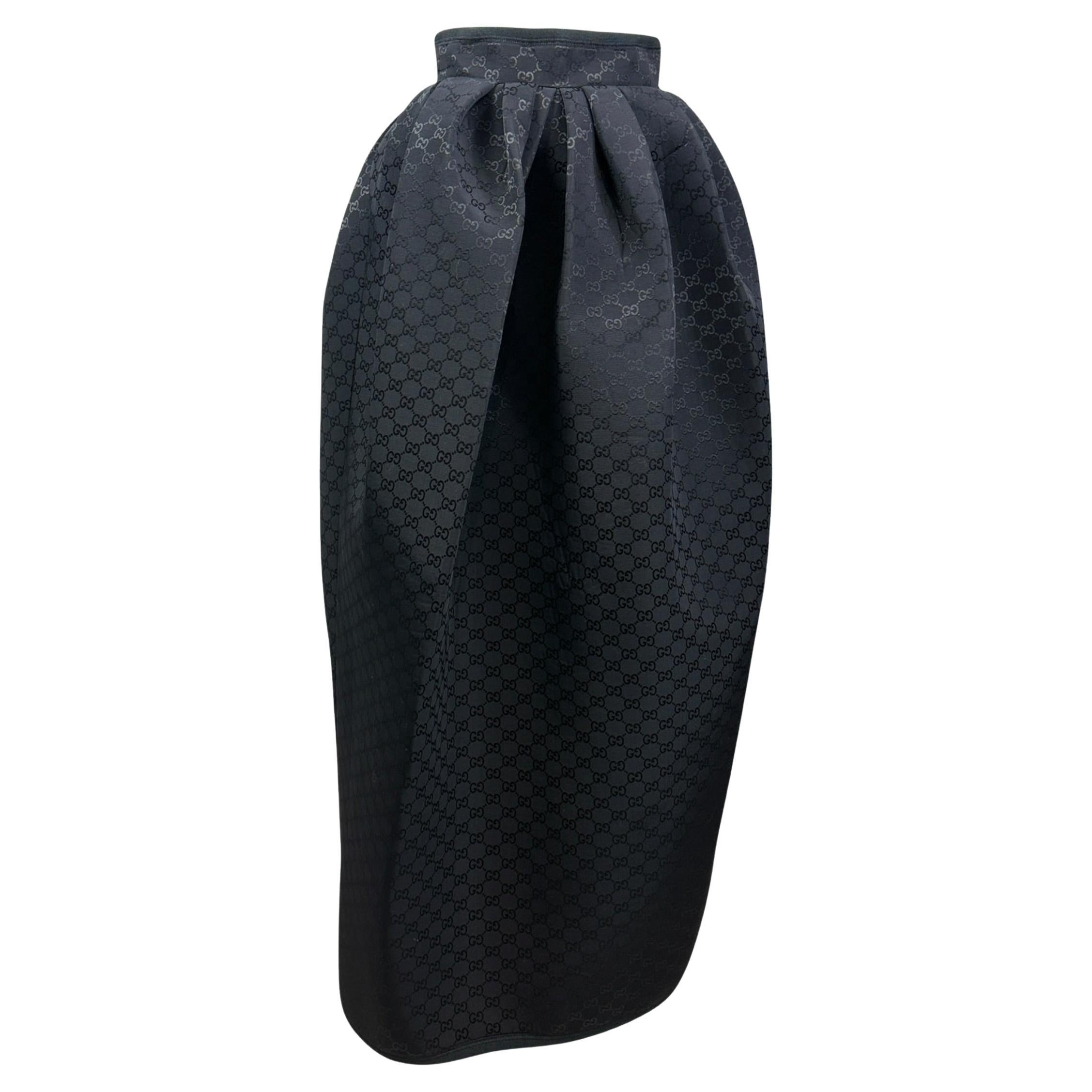 Gucci Bubble black GG skirt