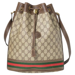 Gucci Eimer Vintage Medium GG Supreme Braun