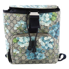 Gucci Buckle Backpack Blooms Print GG Coated Canvas Small