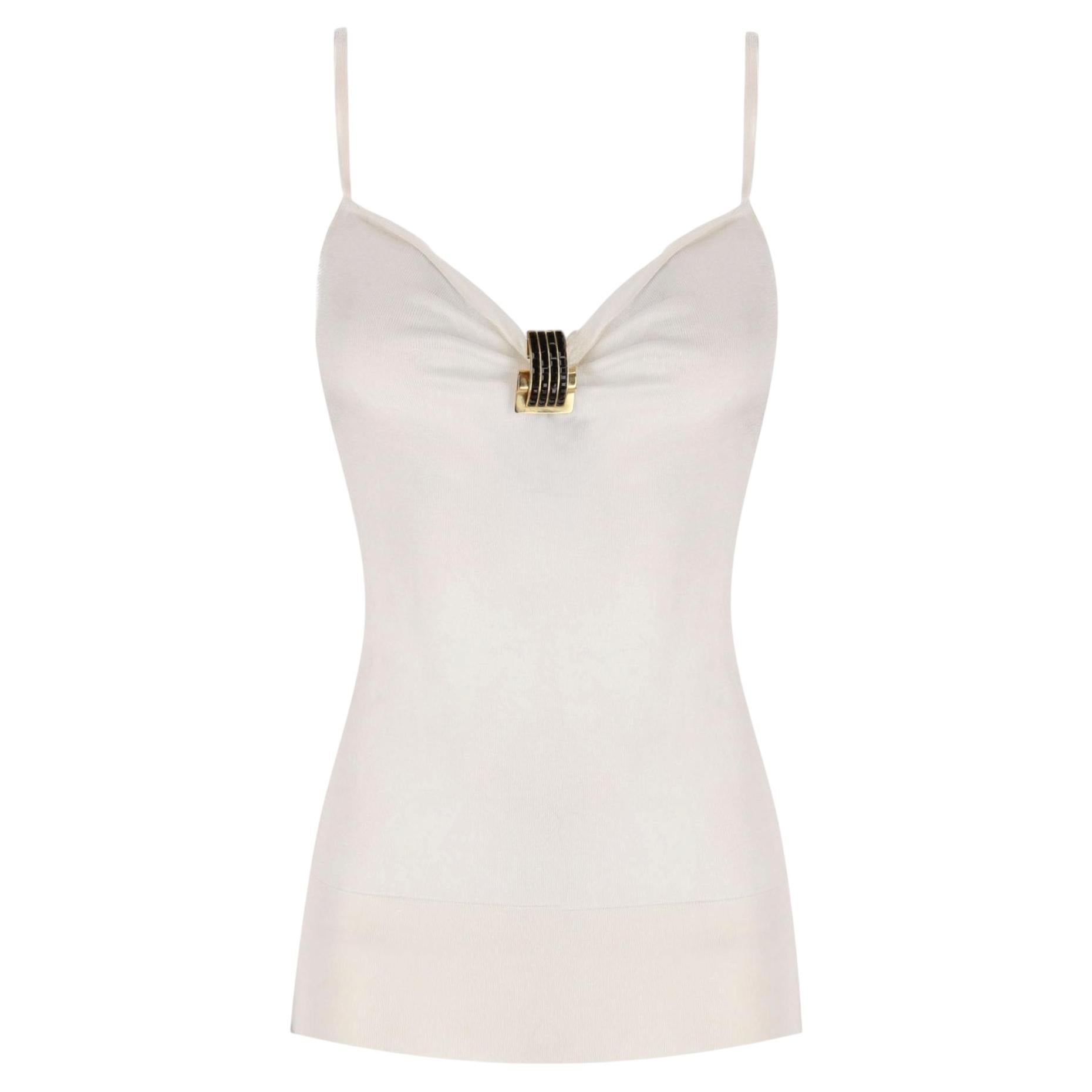 Gucci Buckle Detail Sleeveless Camisole Top