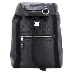 Gucci Buckle Flap Backpack Guccissima Rubber Medium