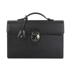 Gucci Buckle Flap Briefcase Leather Medium
