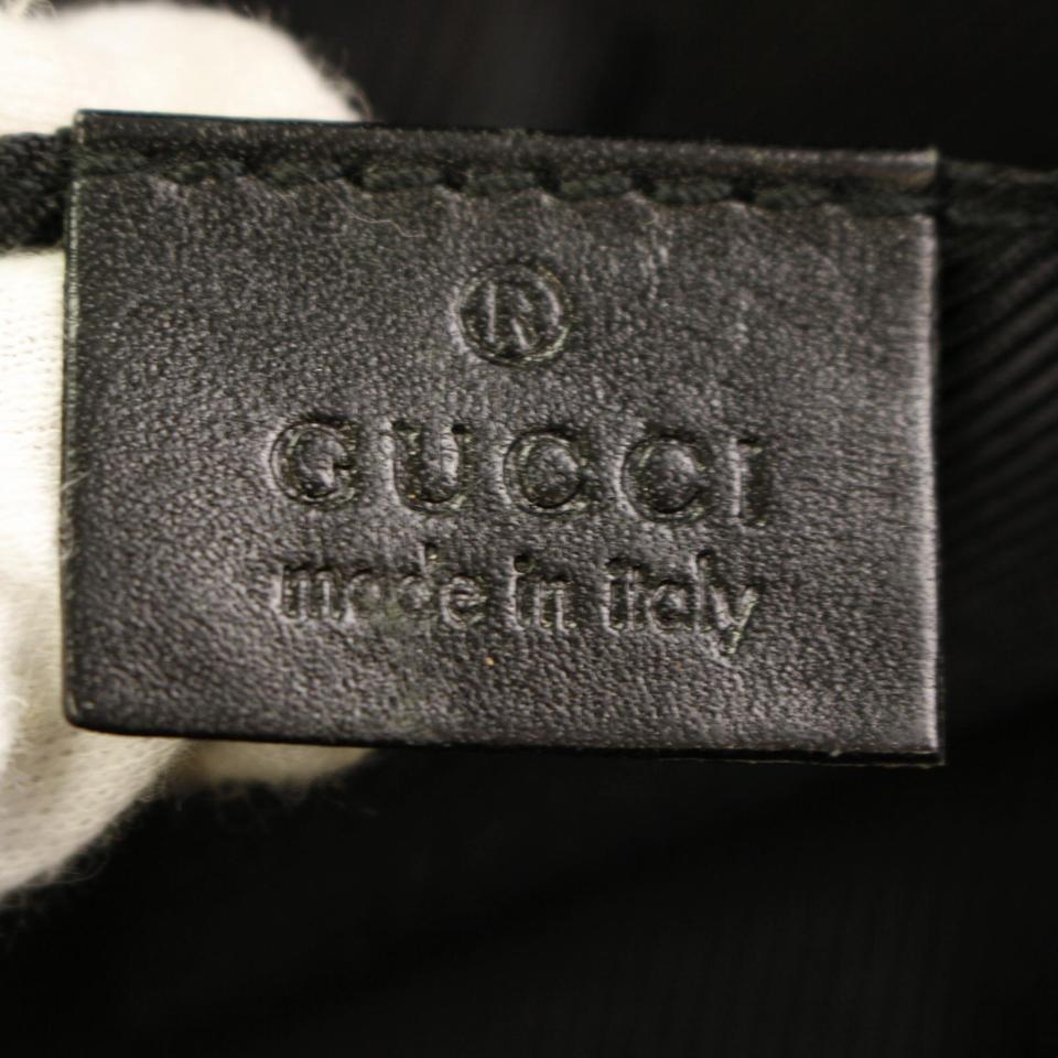 Women's Gucci Bum Belt Waist Fanny Pack 866559 Black Nylon Shoulder Bag