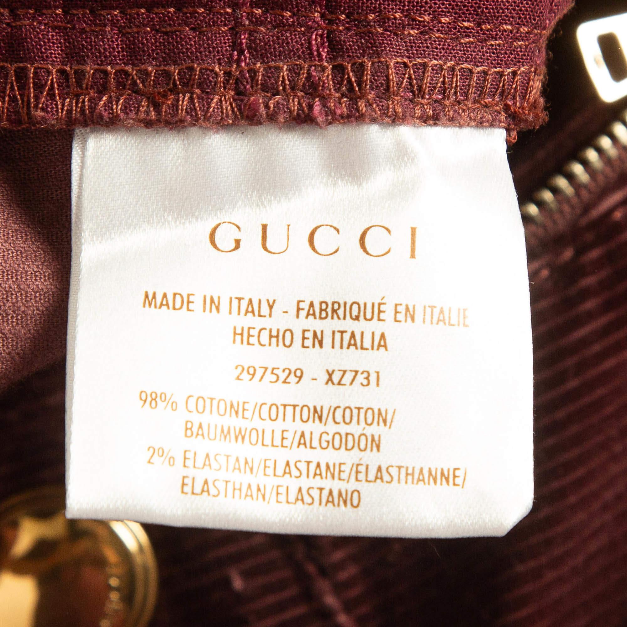 Women's Gucci Burgundy Corduroy Straight Leg Pants S