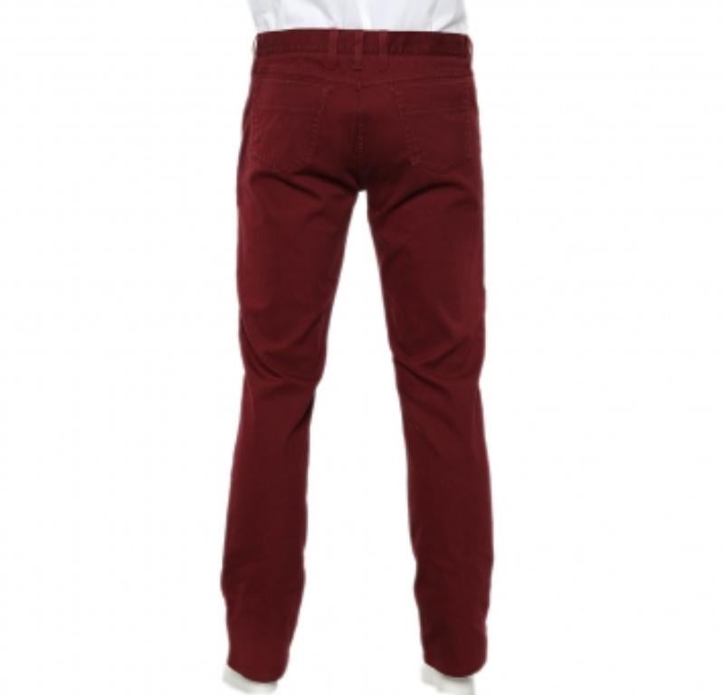 Marron Gucci Burgundy Denim Skinny Jeans XL