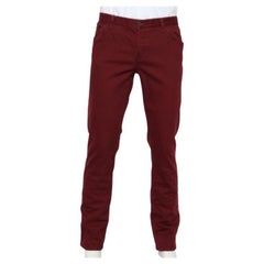 Gucci Burgundy Denim Skinny Jeans XL