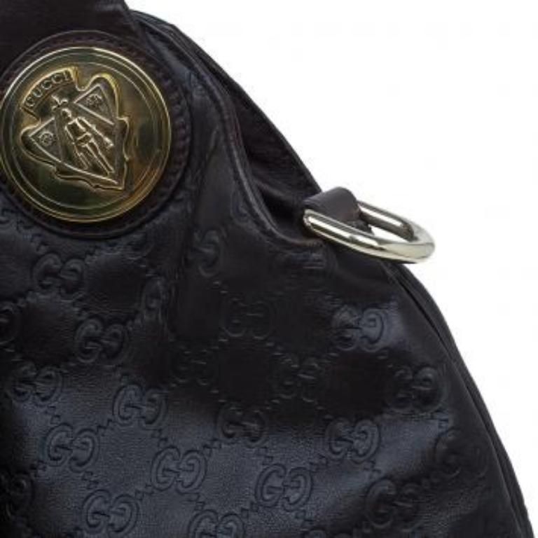 Gucci Hysteria Hobo Grande de Piel Guccussima Borgoña en venta 1