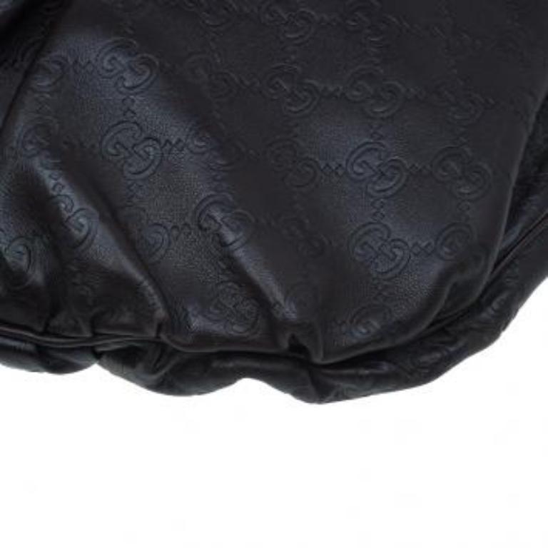 Gucci Hysteria Hobo Grande de Piel Guccussima Borgoña en venta 3