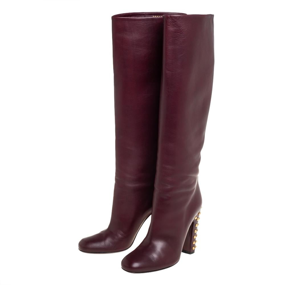 gucci burgundy boots