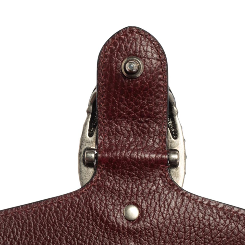 Gucci Burgundy Leather Mini Dionysus Shoulder Bag 4