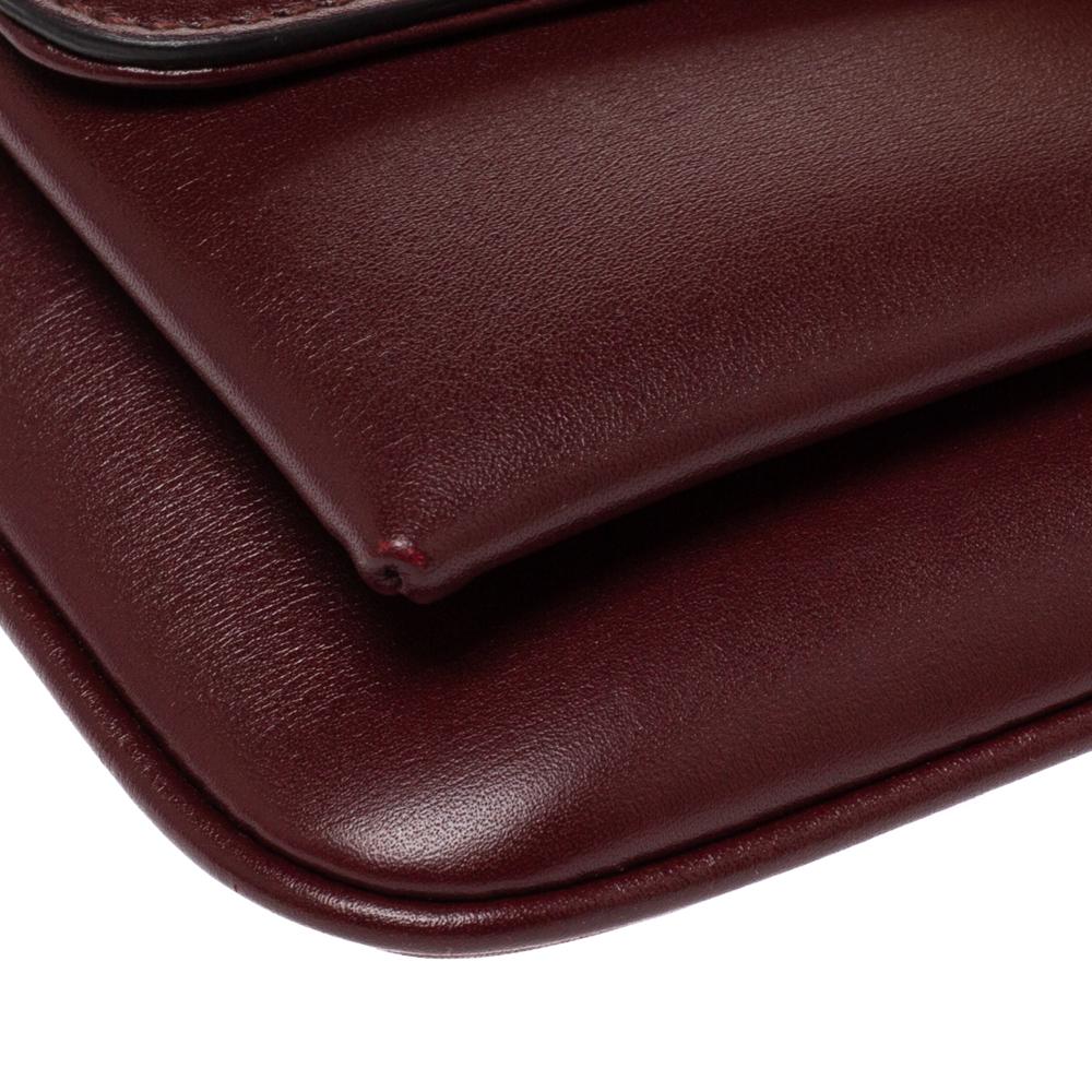 Gucci Burgundy Leather Small Arli Shoulder Bag 1