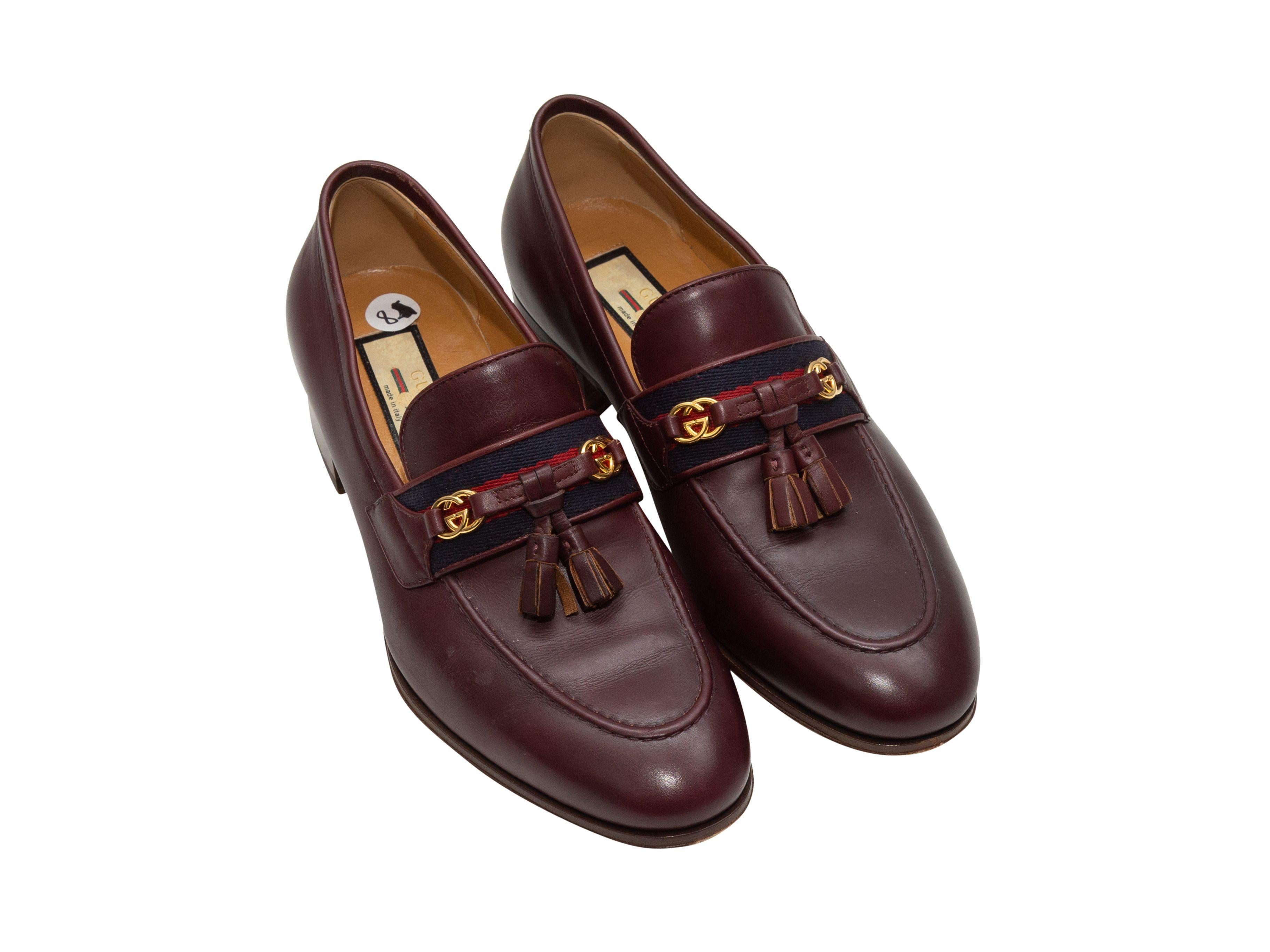 burgundy gucci shoes