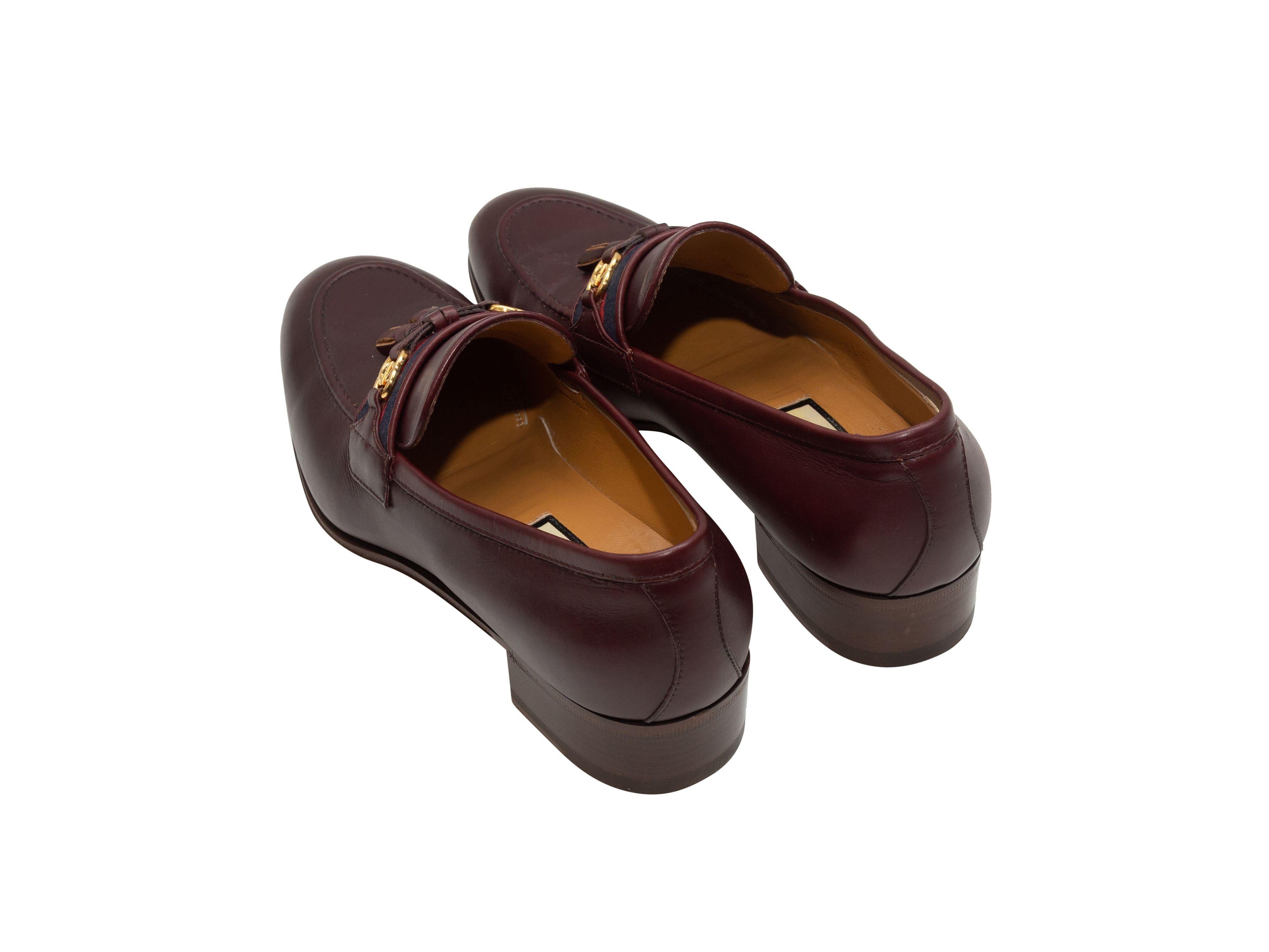 gucci burgundy loafers
