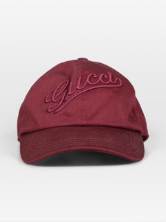 Gucci Burgundy Logo Cap