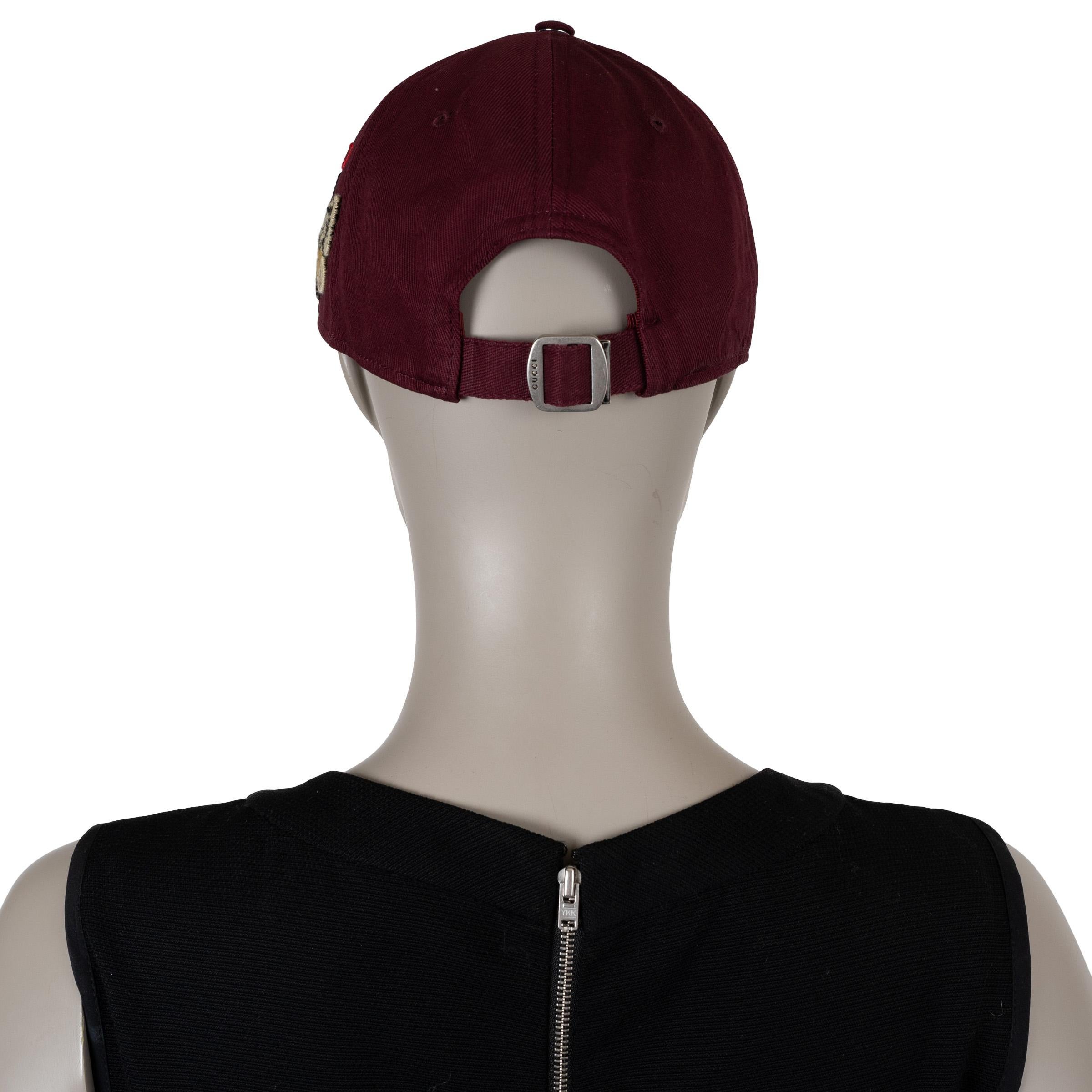 GUCCI burdeos MLB NY YANKEE BORDADO Gorra de béisbol M en Excelente estado para la venta en Zürich, CH