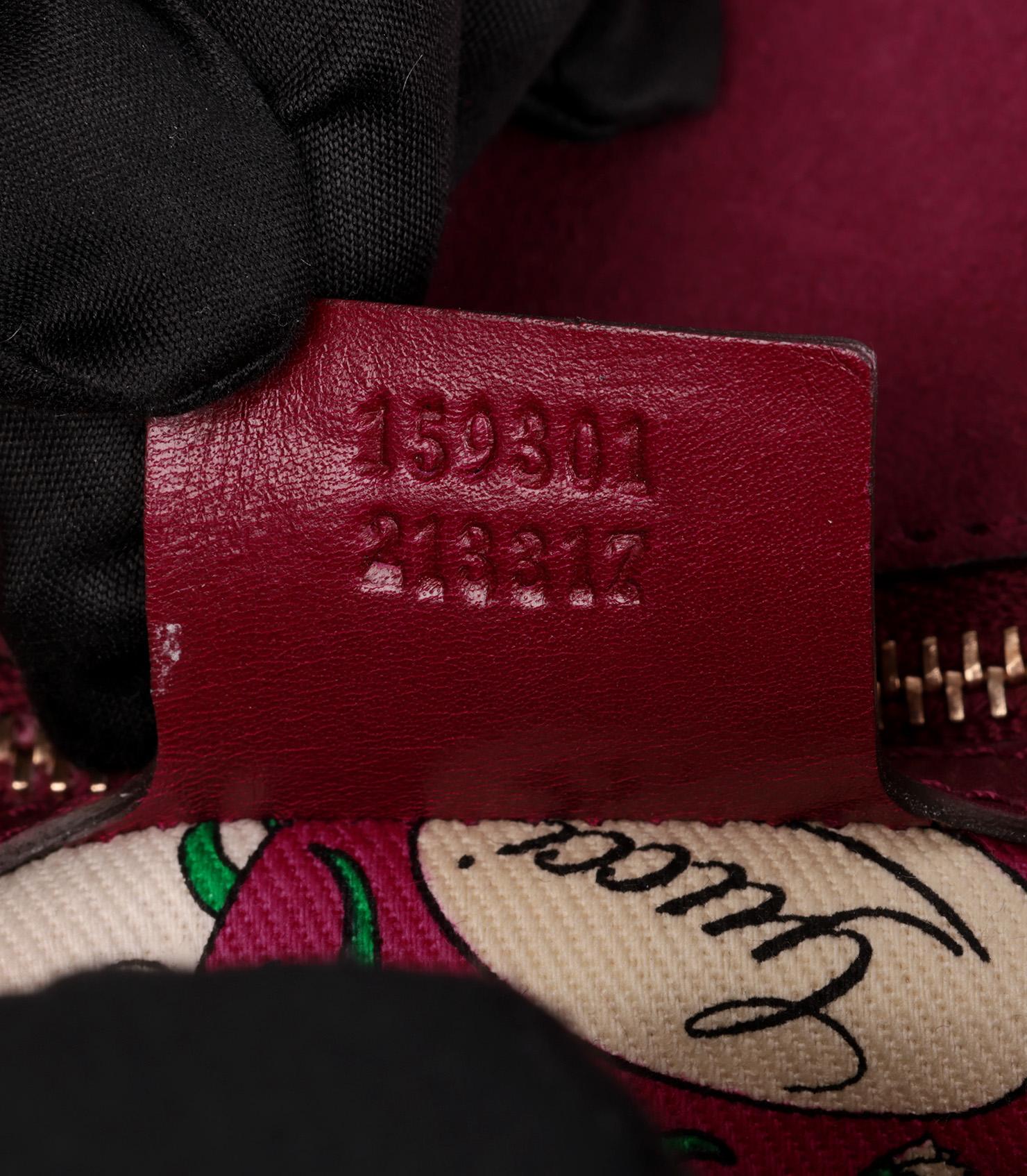 Gucci Burgundy Patent Leather Ancora Wave Flap Bag For Sale 4