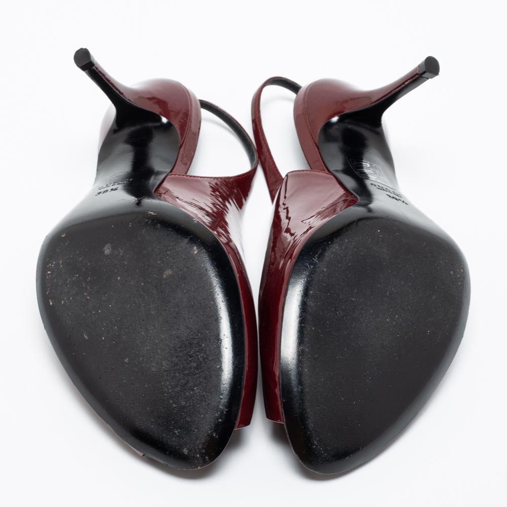burgundy patent heels
