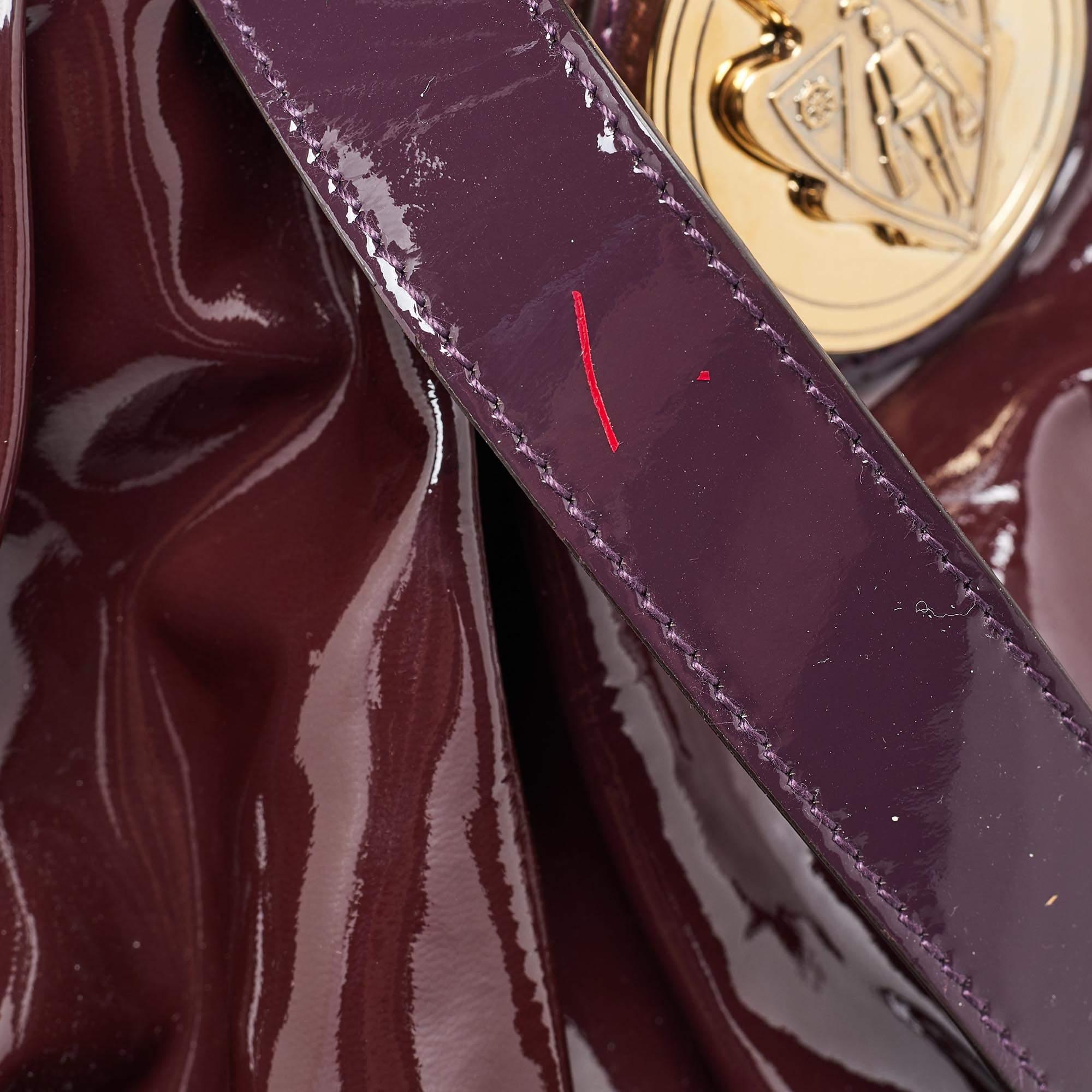 Gucci Burgundy Patent Leather Small Hysteria Hobo 1