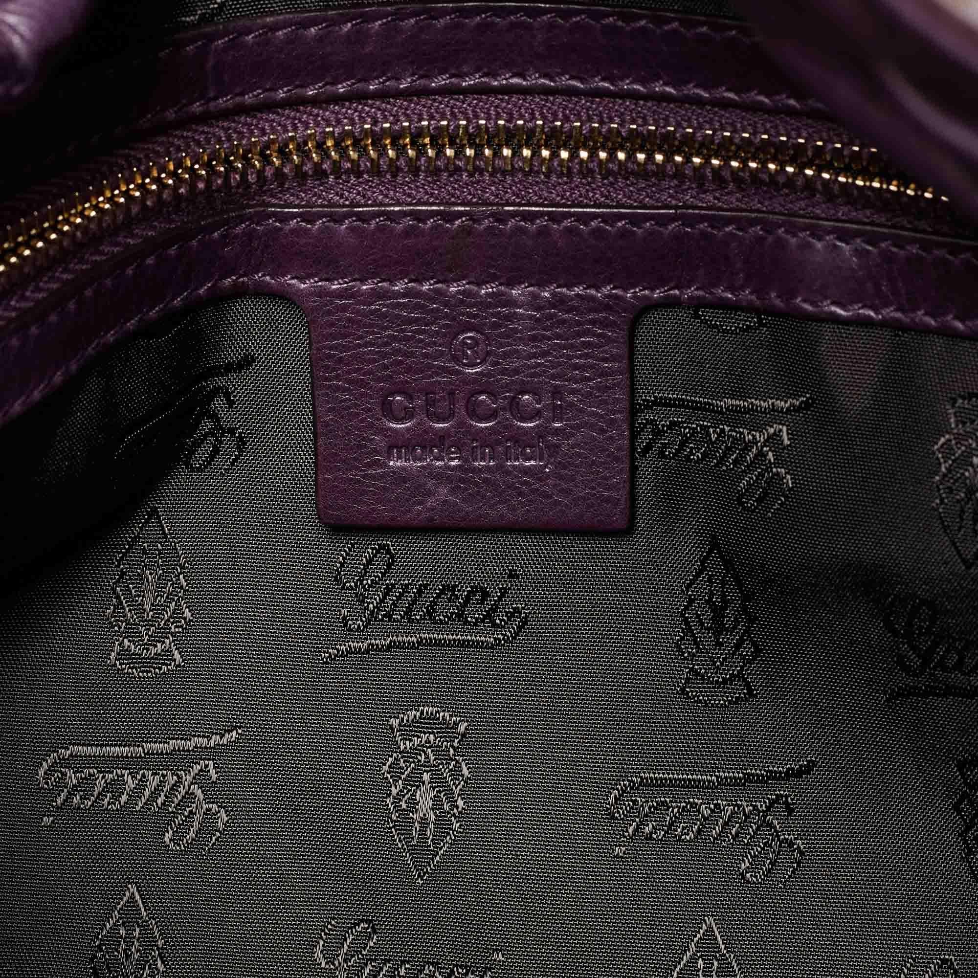 Gucci Burgundy Patent Leather Small Hysteria Hobo 4