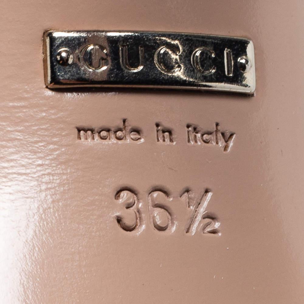 Women's Gucci Burgundy Satin Peep Toe Platform Pumps Size 36.5 For Sale