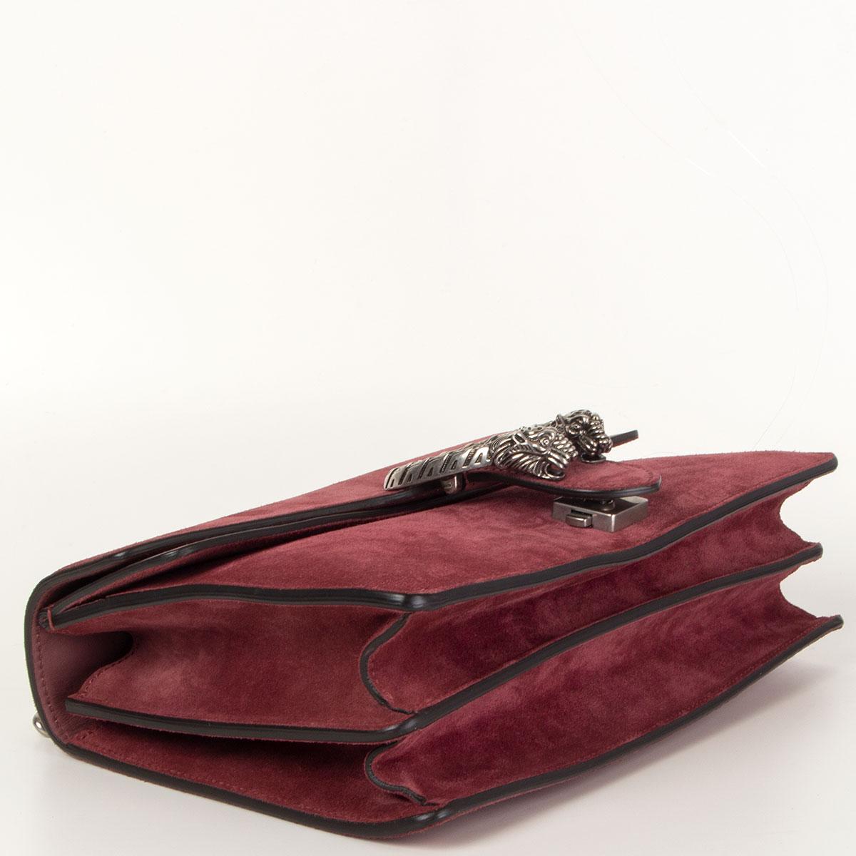 burgundy suede bag