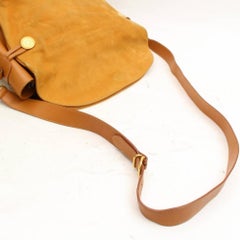 Gucci Burnt Orange Flap Over Shoulder 868421 Suede Leather Weekend/Travel Bag