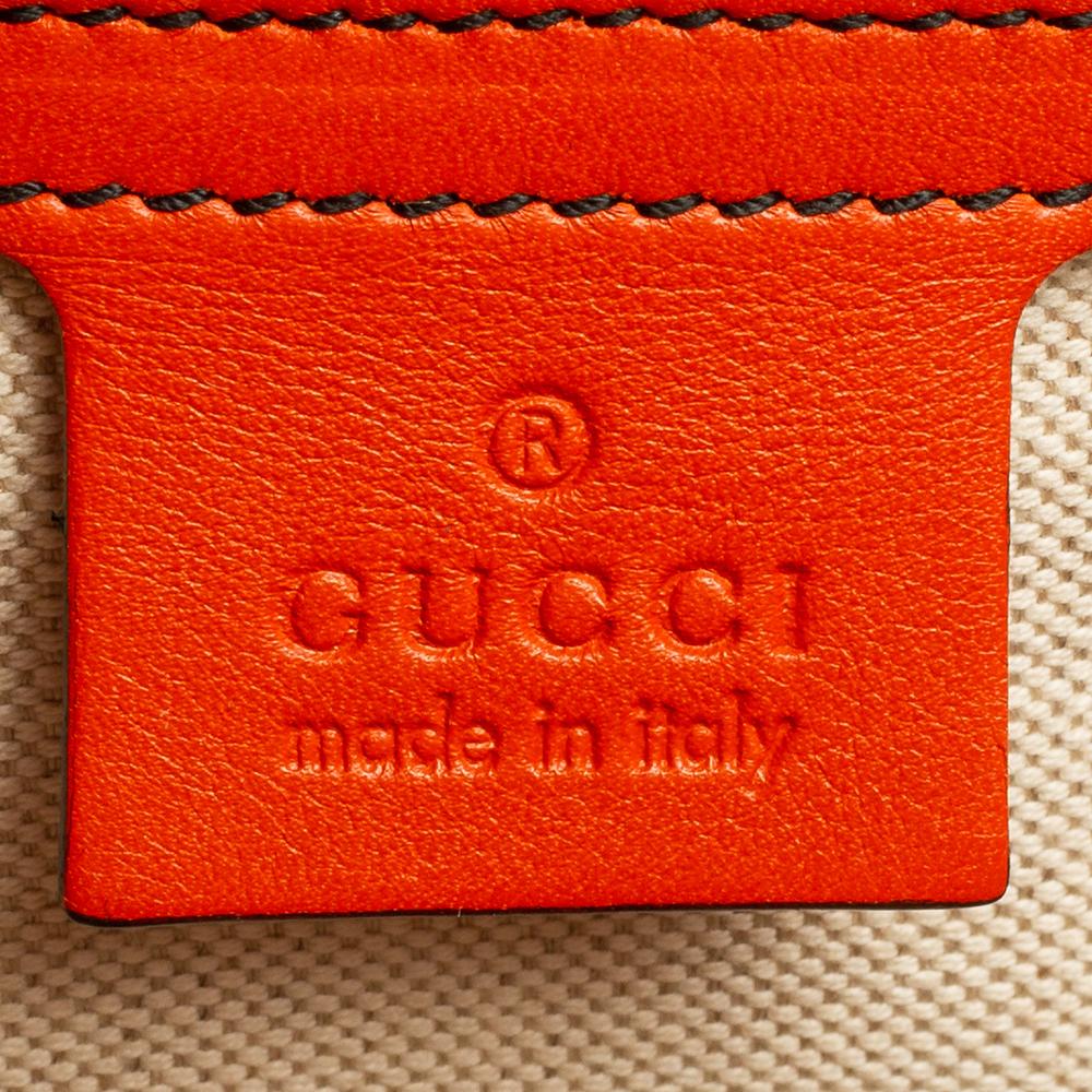 Gucci Burnt Orange Guccissima Leather Large Emily Chain Shoulder Bag 6