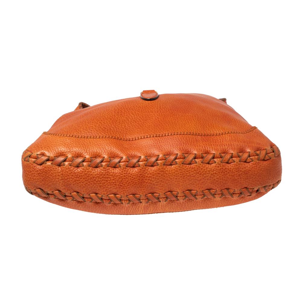 Gucci Burnt Orange Leather Large Bamboo New Jackie Hobo 3