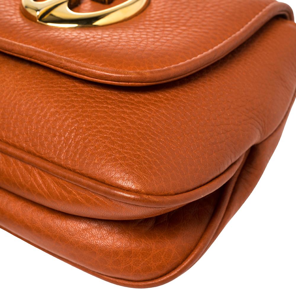 Gucci Burnt Orange Leather Small 1973 Shoulder Bag 4