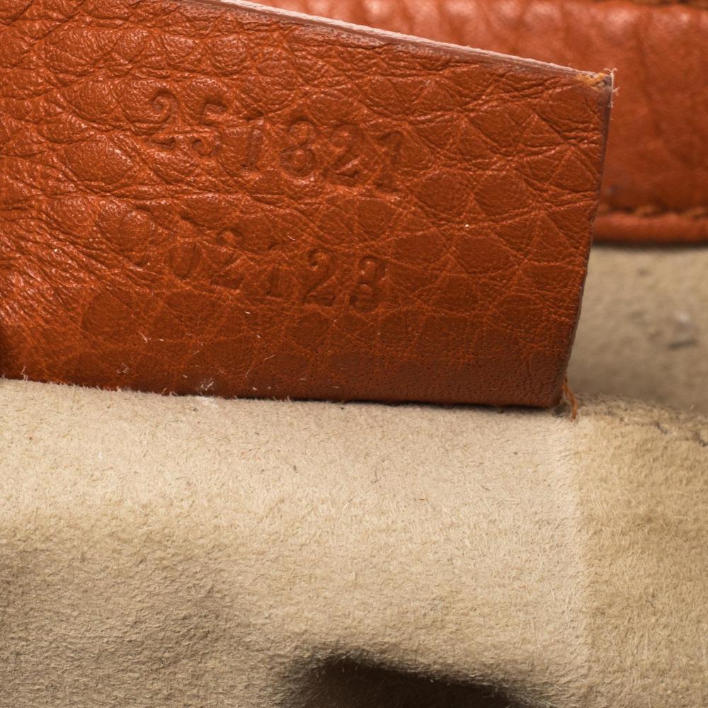 Women's Gucci Burnt Orange Leather Small 1973 Shoulder Bag