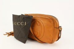 Gucci Burnt Orange Leather Soho Disco Crossbody Bag 1210g46