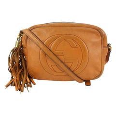 Gucci Burnt Orange Leather Soho Disco Crossbody Bag 1210g46
