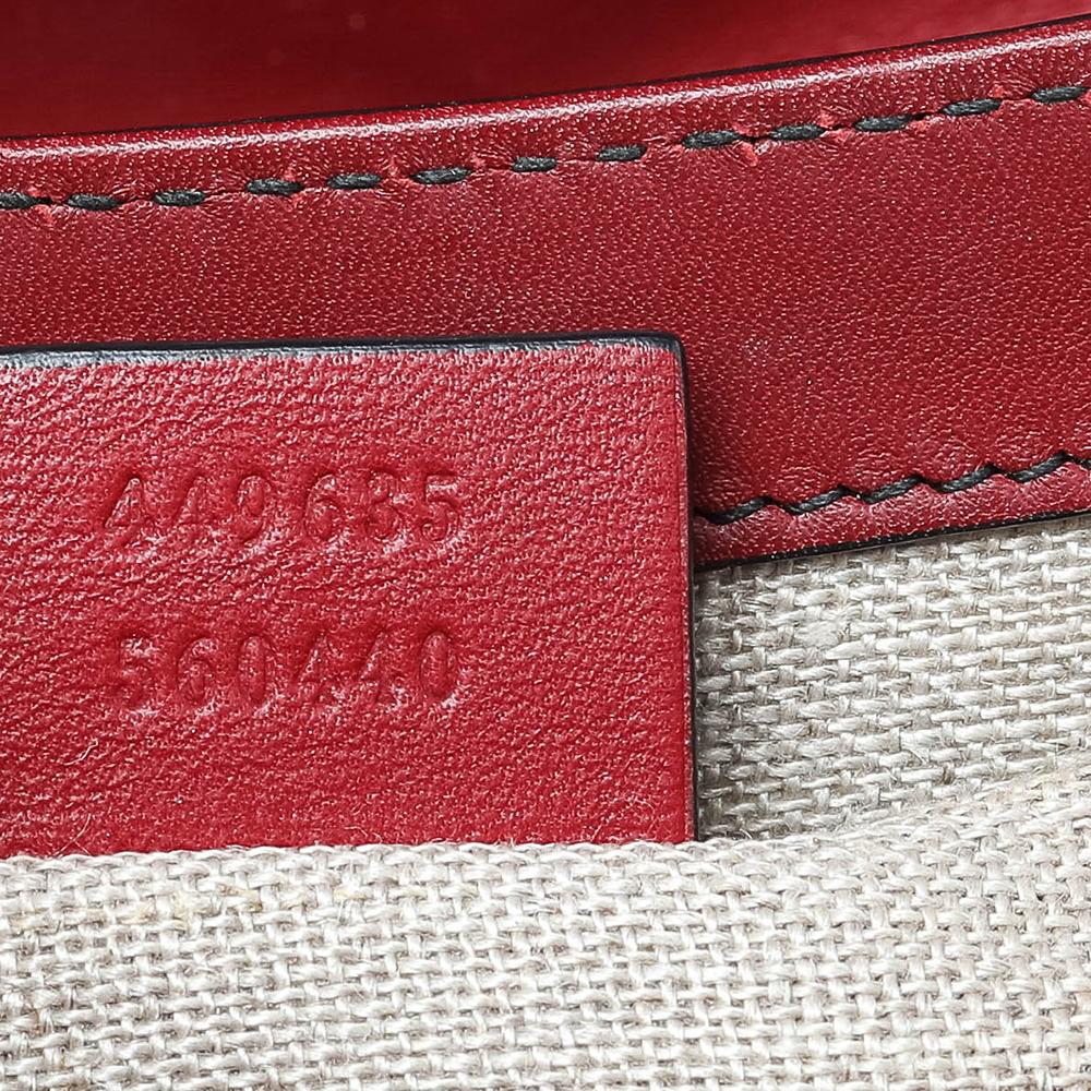 Gucci Burnt Red Micro Guccissima Leather Medium Emily Shoulder Bag 5