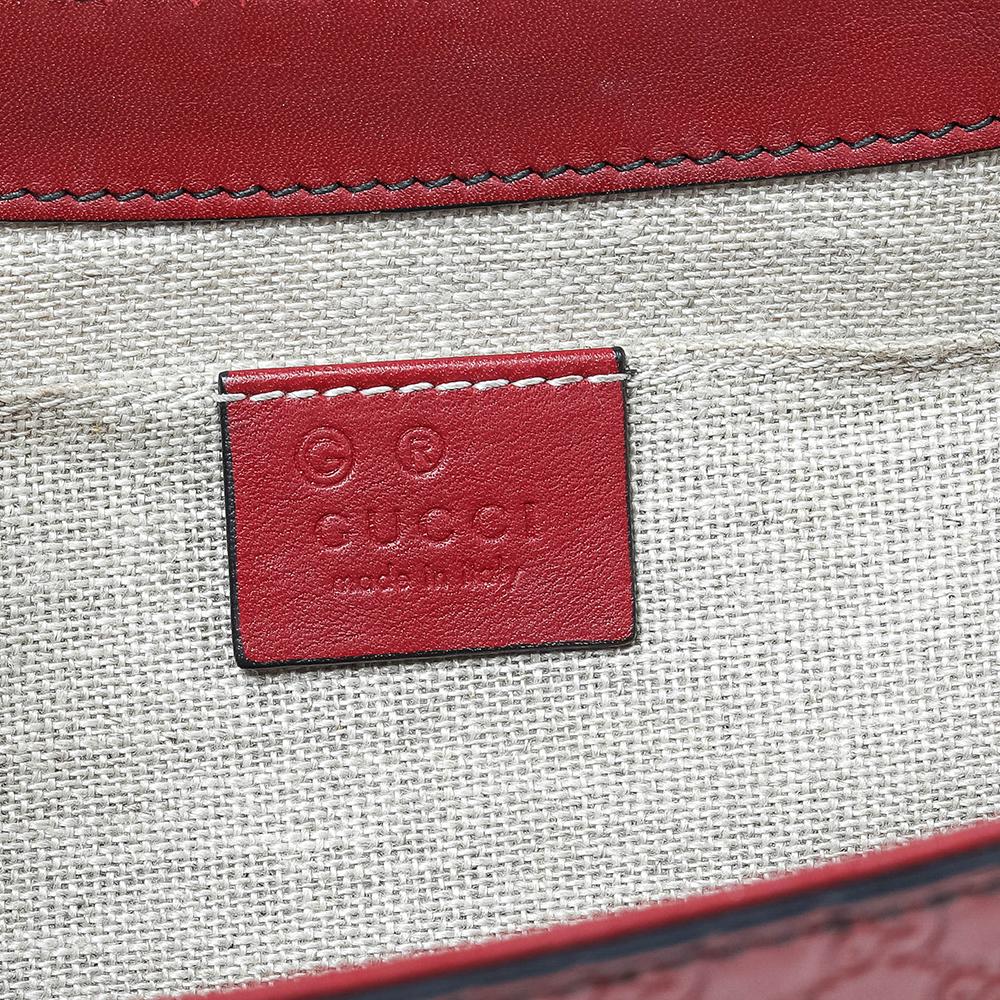 Gucci Burnt Red Micro Guccissima Leather Medium Emily Shoulder Bag 4
