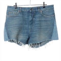 Gucci Button-down Cotton DenimShort Pant Blue