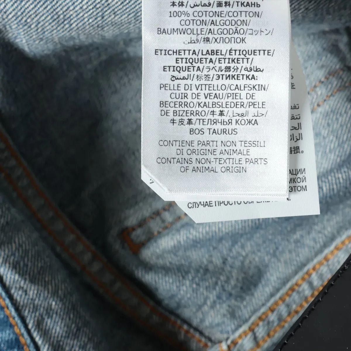 Gucci Button-down Cotton DenimShort Pant Blu in vendita 3
