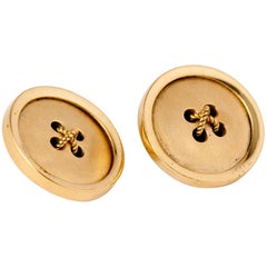 Pulsante Gucci in oro 18 carati