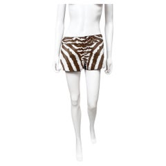 Gucci by Alessandra Facchinetti Cruise 2006 - Short imprimé zèbre en poils de poney