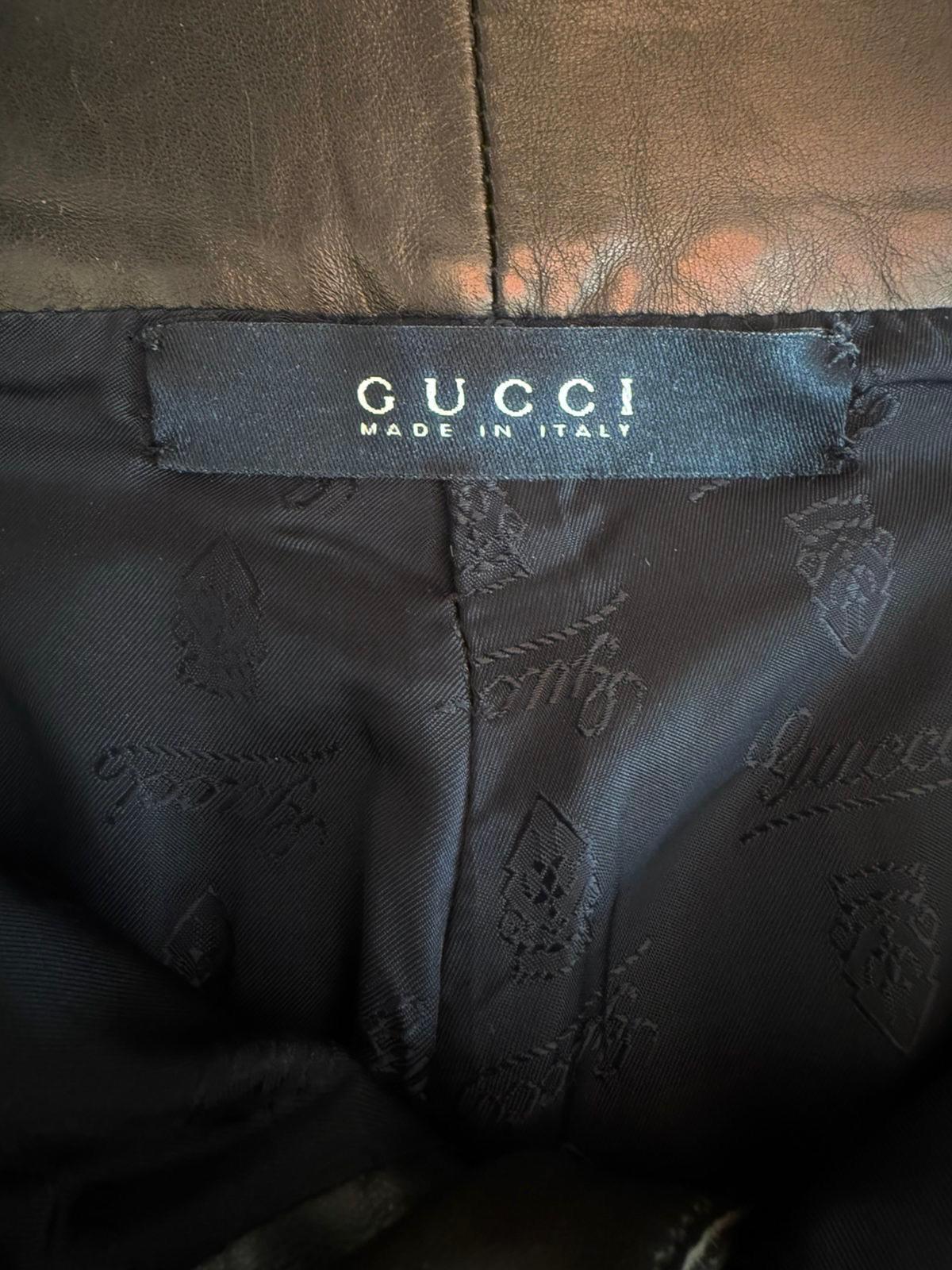 Gucci by Alessandra Facchinetti Pony Hair Brown Zebra Print Short For Sale 2