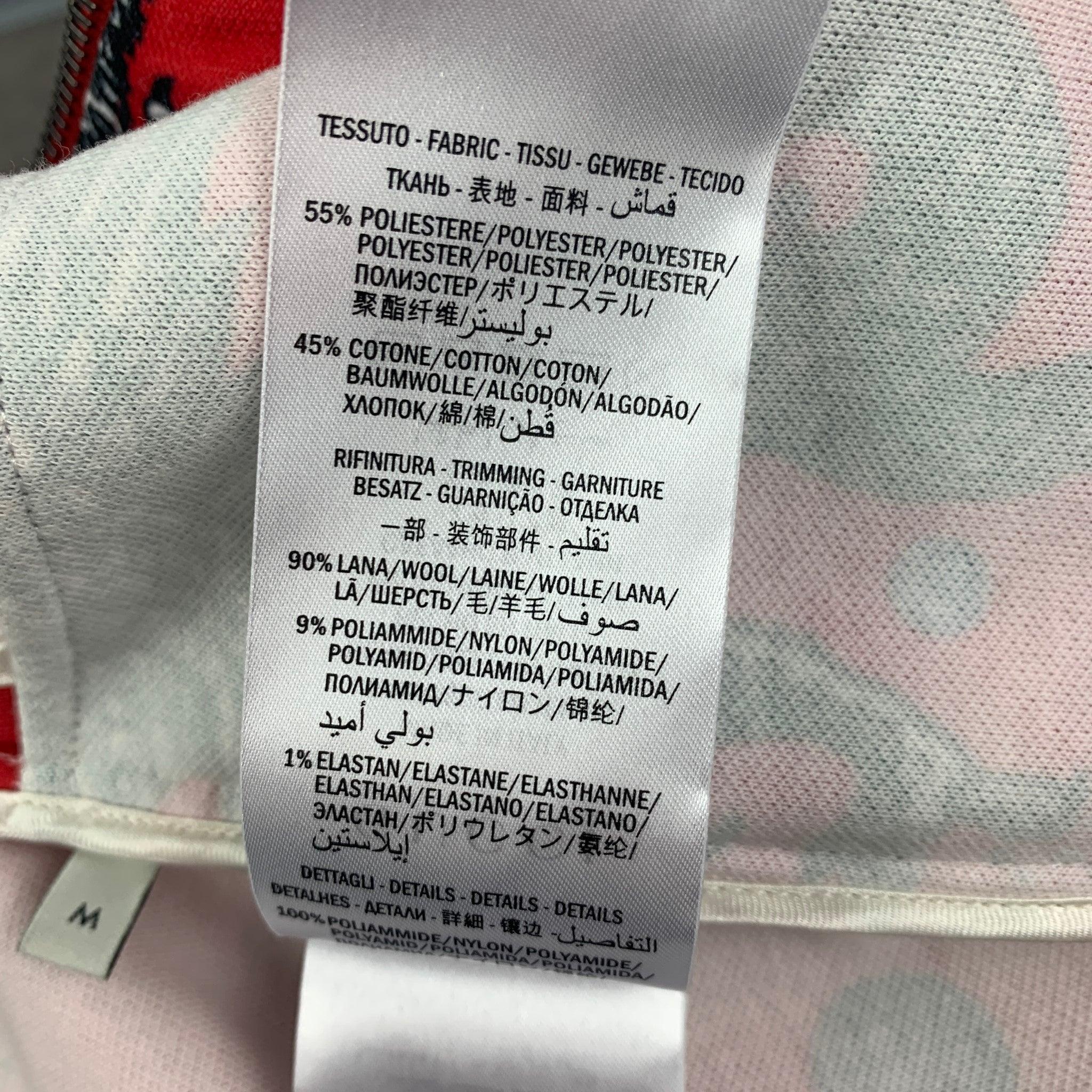 GUCCI by Alessandro Michele H/W 17 Größe M Rote Jacke aus Polyester-Baumwoll mit Grafikmuster im Angebot 3